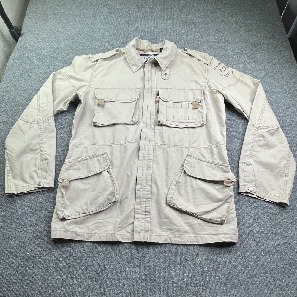 Canterbury of New Zealand Jacket Mens XL Tan Cotton‎ Rugby Field Utility Coat